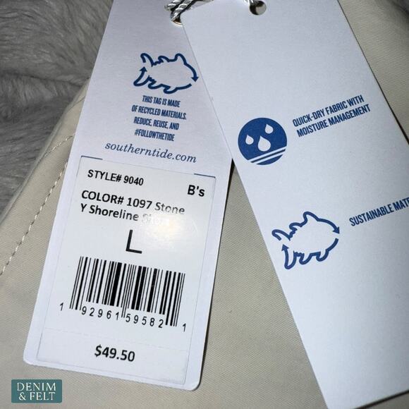 Southern Tide Boys Shoreline Stone Performance Shorts Quick Dry Moisture Wicking - Picture 11 of 13